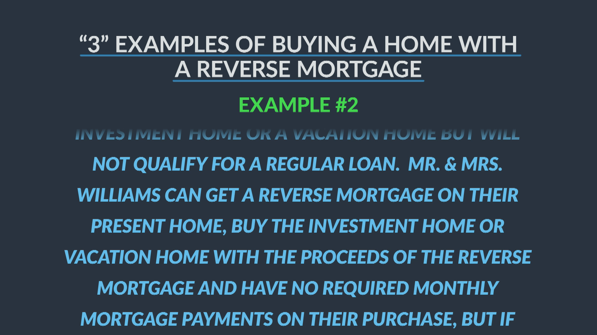 'Reverse Mortgages - A Unique Financial Option