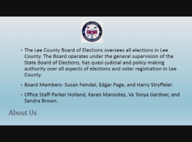 2017 Election Information-A Guide to All Things Election Related in Lee County